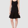 PINKO Golf ausgestelltes Strickkleid, Ärmellos, Schwarz
