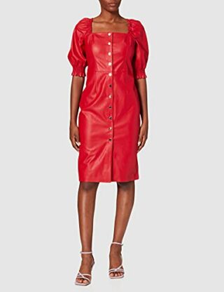 PINKO LUNATICO Midi-Kleid, Rot