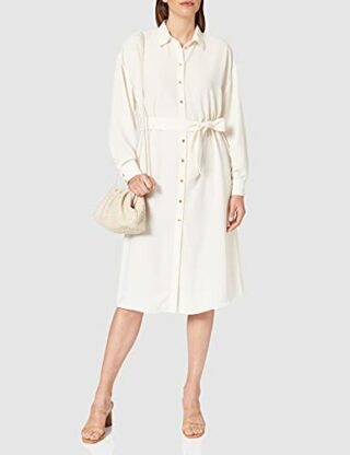 PINKO MANIEROSO Hemdblusenkleid, Beige