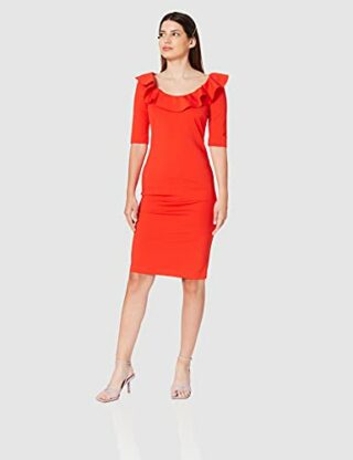PINKO TREMULO Cocktailkleid, Rot