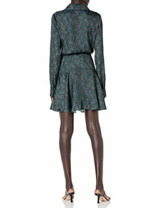Paige Emeline Minikleid mit langen Ärmeln, Schwarz