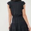Paige Rosalee Minikleid mit Flügelärmeln, Schwarz
