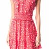 Parker Celeste Minikleid zum Schnüren, Rot