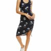 Parker Freddie Ärmelloses Kleid mit U-Ausschnitt, Blau