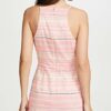 Parker Jay Ärmelloses Minikleid mit Rüschen, Pink