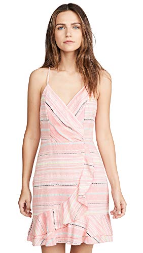 Parker Jay Ärmelloses Minikleid mit Rüschen, Pink