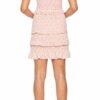Parker Laurel Ärmelloses Minikleid mit Blumen, Pink