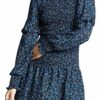 Parker Lilly Mini Kleid mit Blumenmuster, Grün