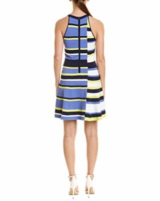 Parker Shea Ärmelloses Strick-Minikleid gestreift, Bunt