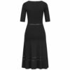 Patrizia Pepe Ausgestelltes Kleid aus Viskose, Schwarz