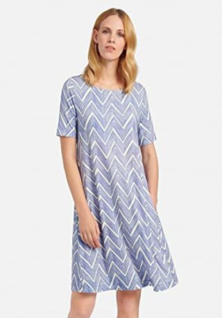 Peter Hahn Abendkleid Jersey-Kleid Damen, Blau