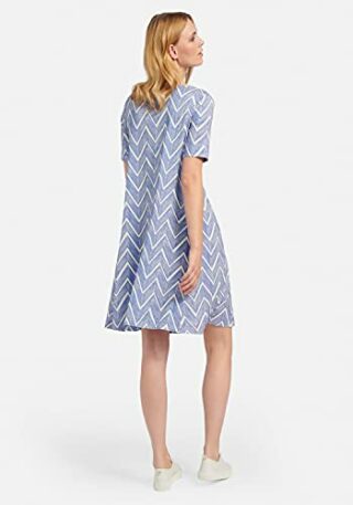 Peter Hahn Abendkleid Jersey-Kleid Damen, Blau