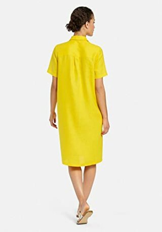 Peter Hahn Leinenkleid, Gelb