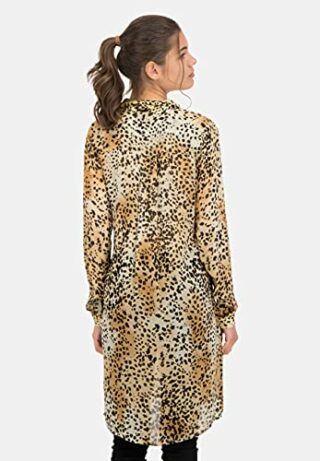 Princess goes Hollywood Leo Collar Ausgestelltes Kleid, Braun