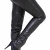 RICANO 9810 Damen Lederhose, Schwarz