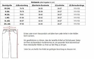 RICANO Dorin Damen Lederhose, Braun