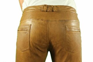 RICANO FRANKLIN Herren Lederhose, Braun