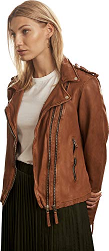 RICANO Foxy Lederjacke Damen, Braun