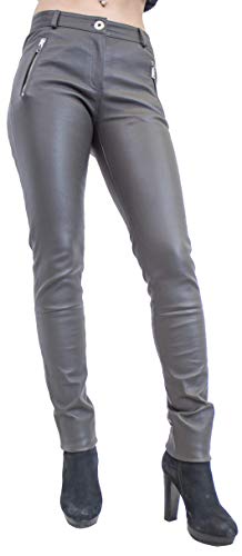 RICANO Spectra, Damen Lederhose, Leggings, Grau