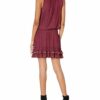 Ramy Brook AMELDA Ärmelloses Minikleid, Rot