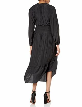 Ramy Brook Corset, Midi Abendkleid, Schwarz