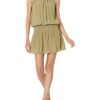 Ramy Brook Paris Mini-Kleid, Ärmellos, Grün
