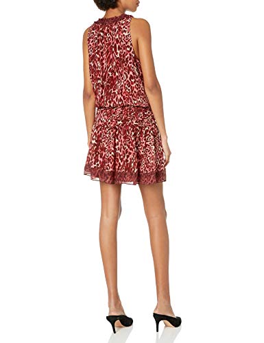 Ramy Brook WINSTEN Minikleid mit Leopardenmuster, Rot Ramy Brook WINSTEN Minikleid mit Leopardenmuster, Rot