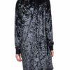 Replay W9466.000.22752 Strickkleid, Schwarz