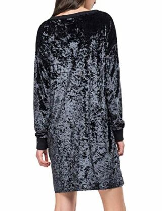 Replay W9466.000.22752 Strickkleid, Schwarz