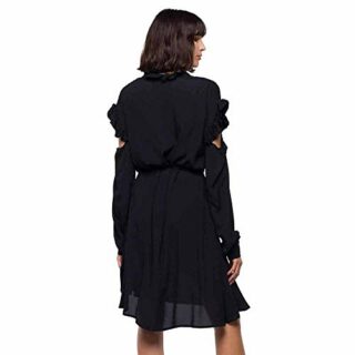 Replay W9550A.000.83350 Sommerkleid, Schwarz
