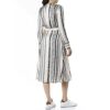 Replay W9605A Midikleid mit gesteiften Details, Schwarz