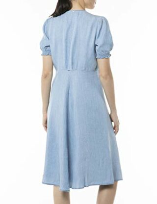Replay W9638 Midikleid, Blau
