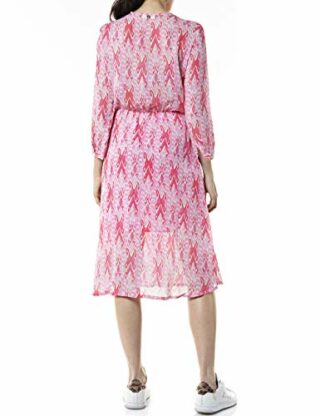 Replay W9680 Midi-Kleid Sommerkleid, Pink