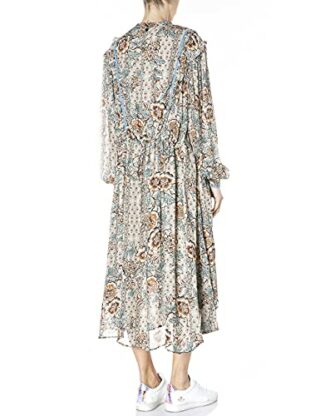 Replay W9708 Midi-Kleid Sommerkleid, Bunt