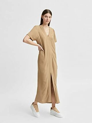 SELECTED FEMME Female Maxikleid, Beige