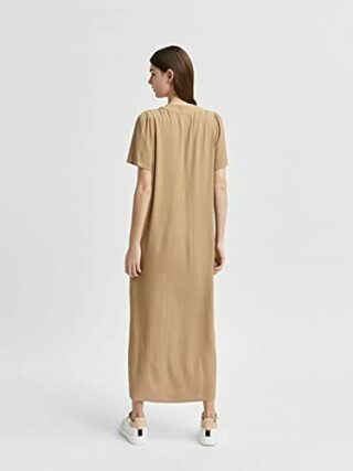 SELECTED FEMME Female Maxikleid, Beige