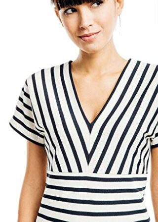 Saint James Jerseykleid mit Streifen, Blau