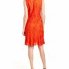 Sam Edelman Ärmelloses Rüschen-Kleid: Mini-Kleid, Orange