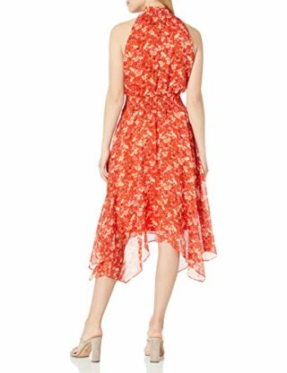 Sam Edelman Ärmelloses gesmoktes Midi-Kleid, Bunt