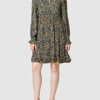 Scotch & Soda Maison A-Linien-Kleid mit Rüschen, Grün