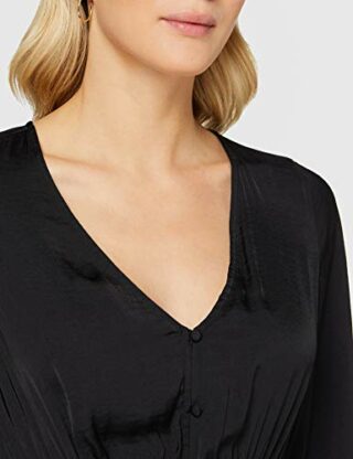 Scotch & Soda Maison Midi Kleid, Schwarz