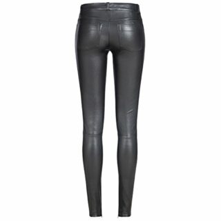 Set Dakota Stretch Lederhose, Schwarz