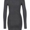 Steffen Schraut Strickkleid mit Strassbesatz, Grau