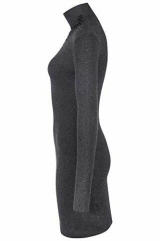 Steffen Schraut Strickkleid mit Strassbesatz, Grau