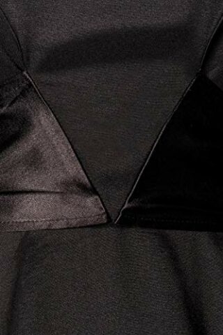 Swing Abendkleid, Satinkleid ärmellos, Schwarz