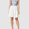 Swing Abendkleid aus Strick, Bunt
