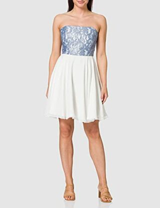 Swing Abendkleid aus Strick, Bunt