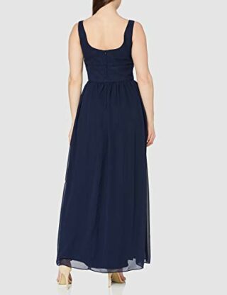 Swing Abendkleid in Maxi-Länge, Blau