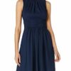 Swing Emma A-Linie Cocktailkleid, Blau
