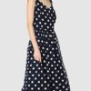 Swing Midikleid mit Polka-Dots, Bunt